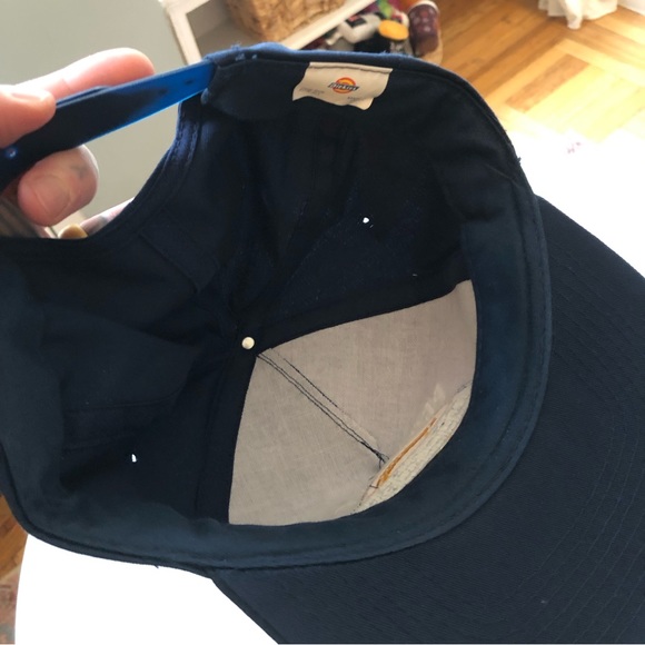 NEW Vintage Dickies Snap Back Hat in Blue - Picture 3 of 3